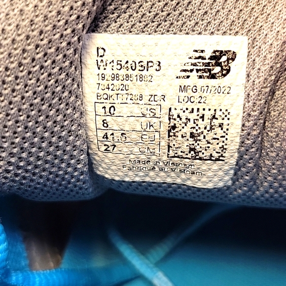 New Balance 1540v3 Encap Silver Blue Running Walking Shoes - Picture 9 of 9